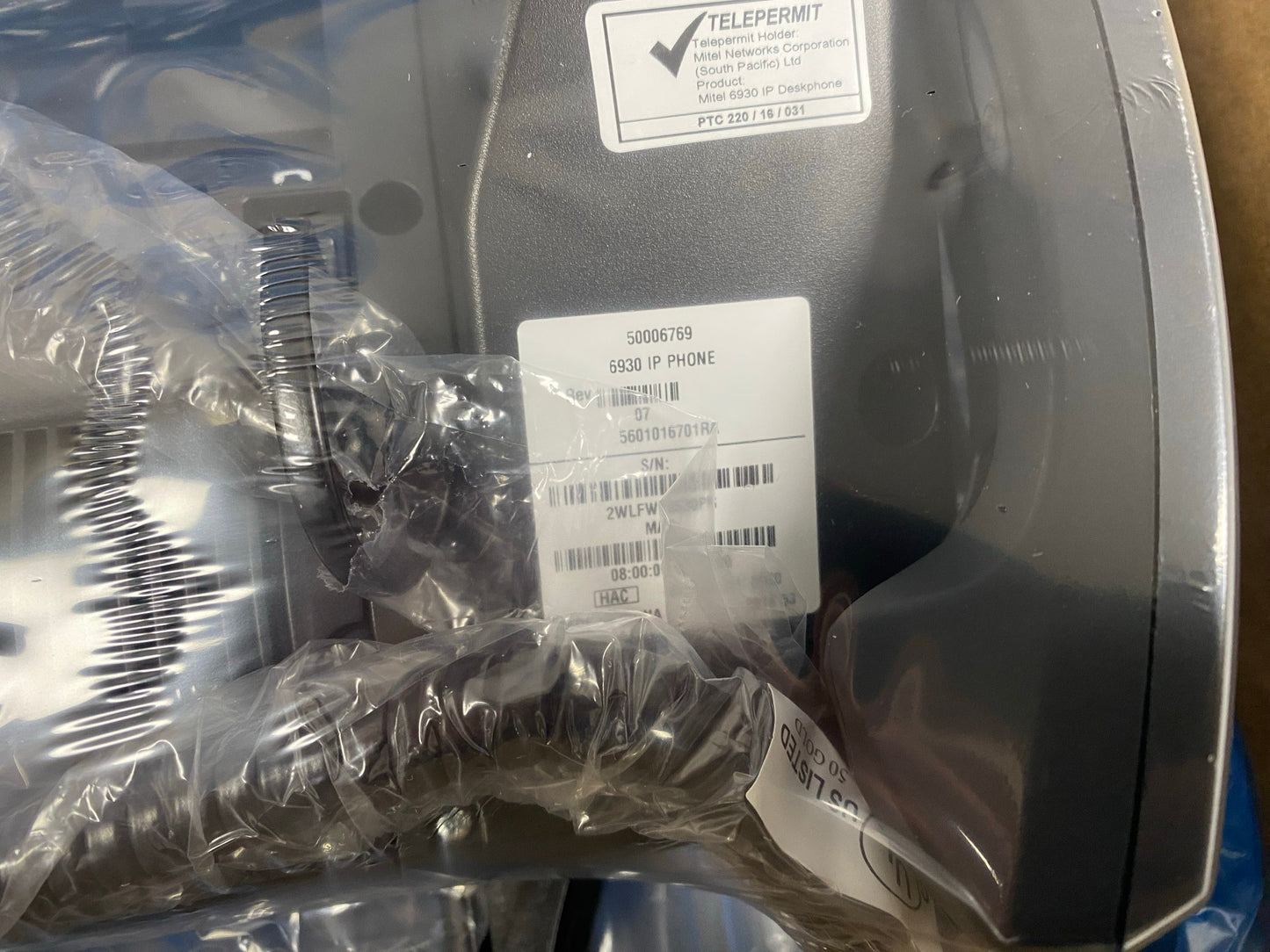Mitel IP Phone in shrink wrap